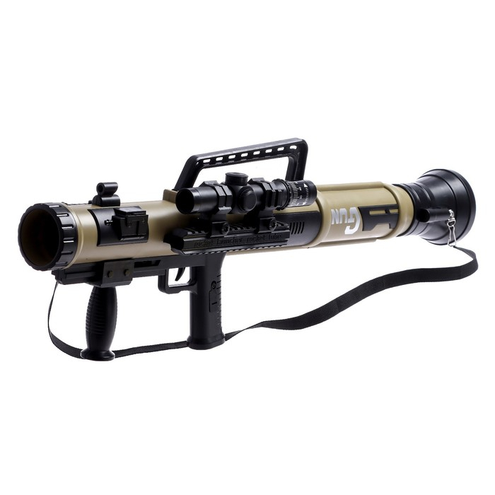 Базука &laquo;Элита&raquo;, свет, звук, стреляет мягкими снарядами, цвета МИКС