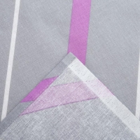 Простыня Этель 200х220 см &laquo;Сиренево-серые зигзаги&raquo;