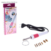 Термо-аппликатор для наклеивания страз, 7 насадок, подставка, № ОР-02