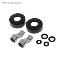 Смеситель для ванны Accoona A63122F, однорычажный, короткий излив, черный Смеситель для ванны Accoona A63122F, однорычажный, короткий излив, черный