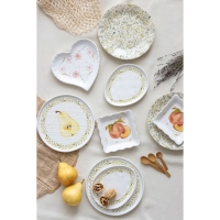 Тарелка глубокая керамическая «Летний день», 14 х 14 см, цвет белый Тарелка глубокая керамическая «Летний день», 14 х 14 см, цвет белый