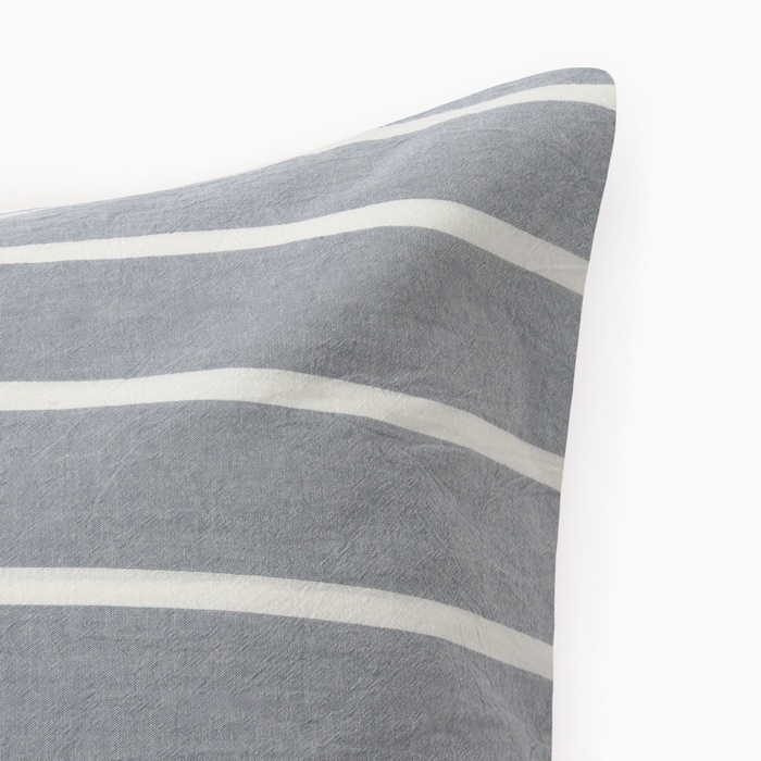 Наволочка Этель Blue stripe   50*70см, 100% жатый хлопок, 140 г/м&sup2;