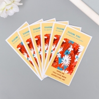 Наклейка бумага благодарность "Краски лета" набор 50 шт 10х5 см Наклейка бумага благодарность "Краски лета" набор 50 шт 10х5 см