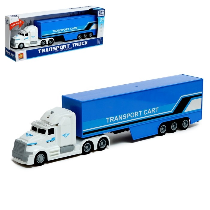 Грузовик инерционный «Перевозки», 1:50, свет и звук Грузовик инерционный «Перевозки», 1:50, свет и звук