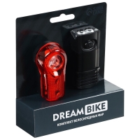 Комплект велосипедных фонарей Dream Bike JY-7045+JY-173A Комплект велосипедных фонарей Dream Bike JY-7045+JY-173A