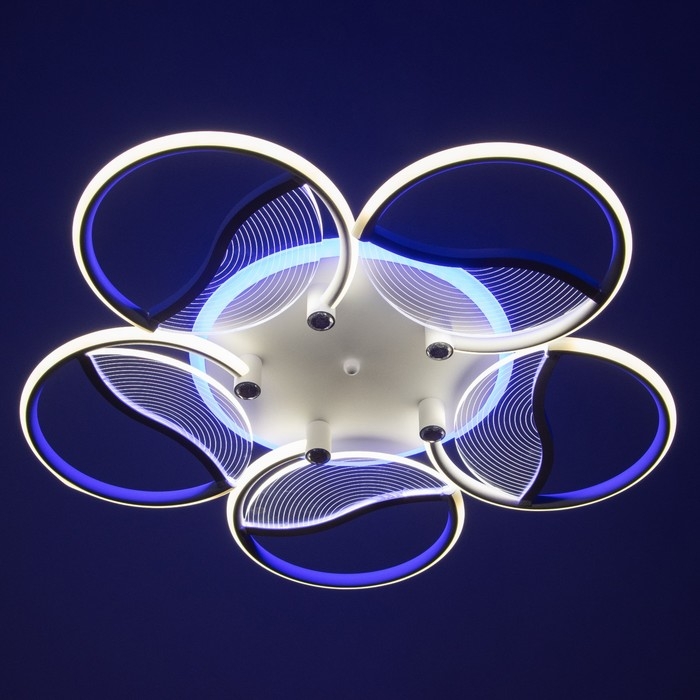 Люстра "Анита" 5хLED 90Вт 3000-6000К RGB белый 65х65х8см