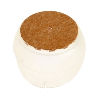 Накладка мебельная резина фетр, круглая, d=45-50 мм, 4 шт