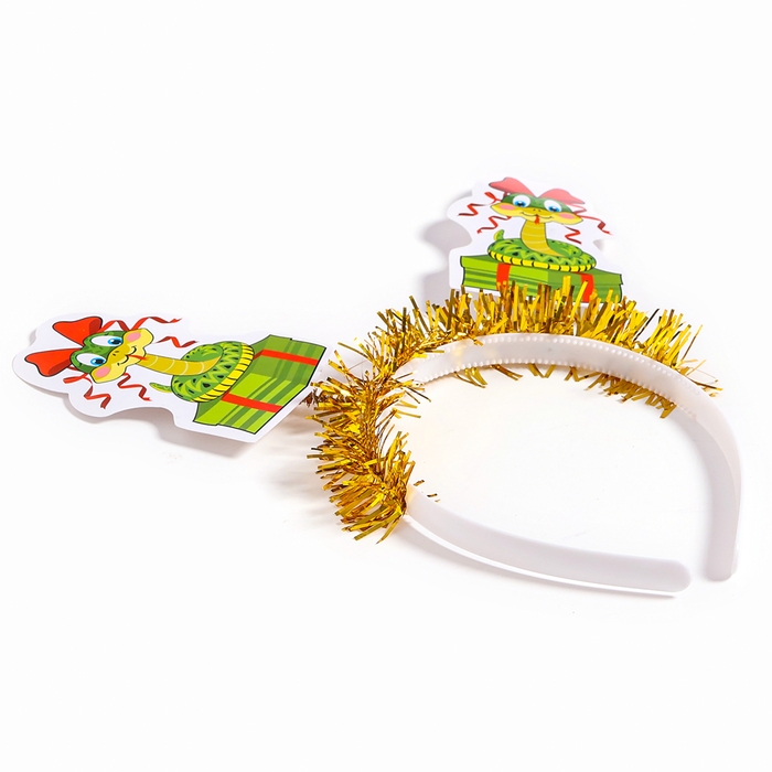 Новый год! Карнавальный ободок &laquo;Змея с подарком&raquo;