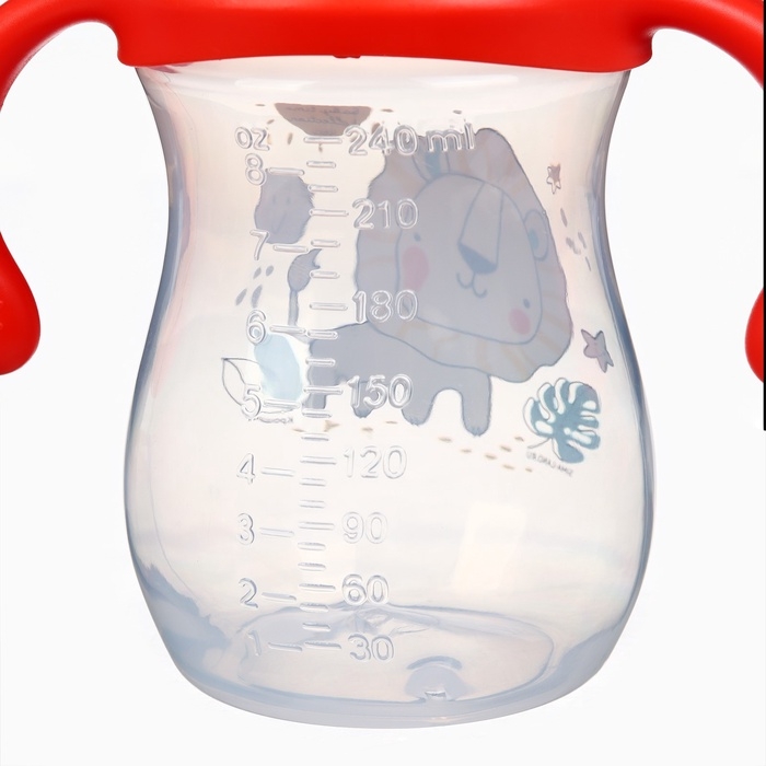 Бутылочка для кормления Крошка Я «Baby time collection», широкое горло, от 6 мес., 240 мл, цвет красный Бутылочка для кормления Крошка Я «Baby time collection», широкое горло, от 6 мес., 240 мл, цвет красный