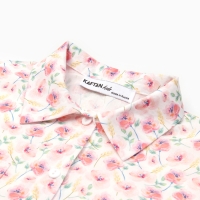 Рубашка для девочки KAFTAN "Цветы", р.32 (110-116), розовый Рубашка для девочки KAFTAN "Цветы", р.32 (110-116), розовый
