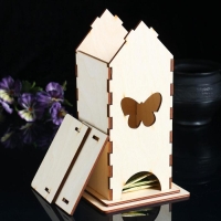 Заготовка для декупажа "Чайный домик "Бабочка" 13 х 13 х 24 см Заготовка для декупажа "Чайный домик "Бабочка" 13 х 13 х 24 см