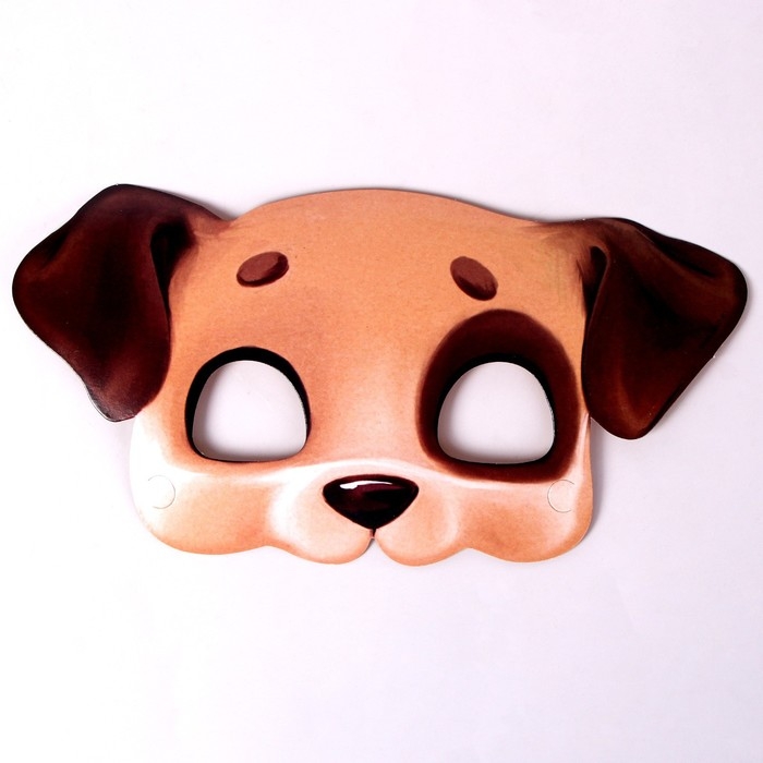 Набор бумажной посуды одноразовый с масками &laquo;Щенята&raquo;: 6 тарелок, 6 стаканов, 6 масок