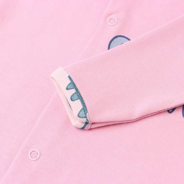 Комбинезон детский (3 шт.), цвет белый/розовый/светло-розовый, рост 74 см