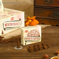 Благовония "HEM" 10 конусов White Musk Cones Благовония "HEM" 10 конусов White Musk Cones