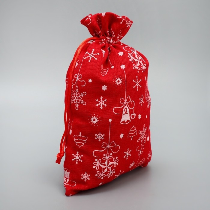 Мешочек подарочный холща &laquo;Яркий Новый Год&raquo;, 16 х 24 см +/- 1.5 см, Новый год