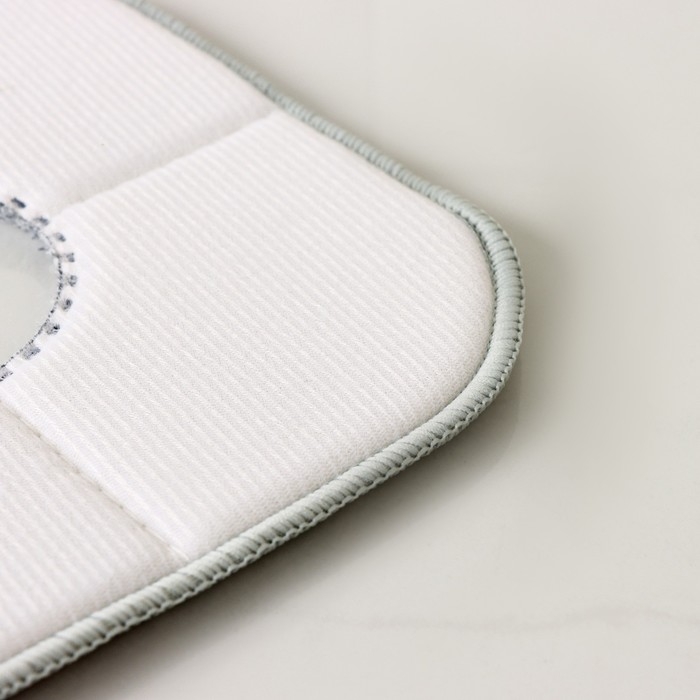 Насадка для швабры Raccoon, с вырезом, микрофибра, квадратная, 21&times;21 см, цвет серый