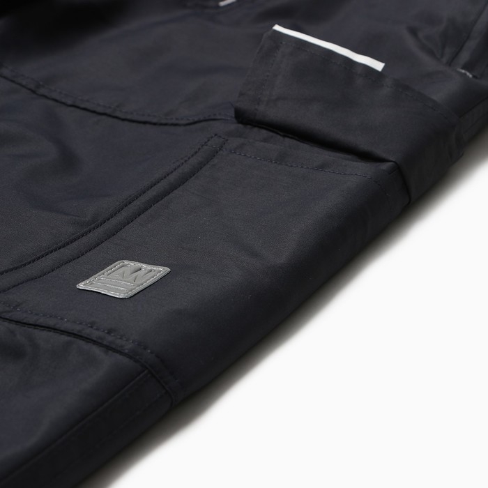 Брюки утеплённые для девочек, цвет тёмно-синий, рост 158 см