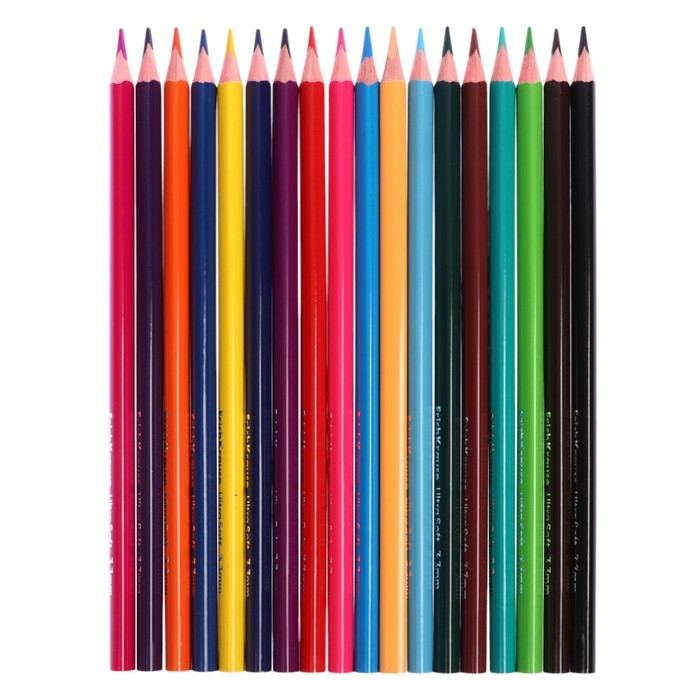 Карандаши 18 цветов ErichKrause Safari, дерево, трехгранные, с европодвесом Карандаши 18 цветов ErichKrause Safari, дерево, трехгранные, с европодвесом