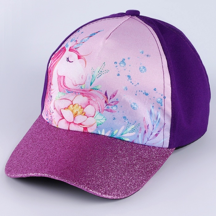 Кепка детская для девочки &laquo;Волшебный единорог&raquo;, р-р. 52-54 , 5-7 лет