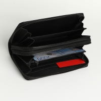 Портмоне-клатч мужской на молнии, цвет чёрный Портмоне-клатч мужской на молнии, цвет чёрный