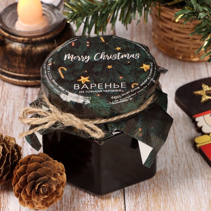 Новый год. Варенье Merry Christmas из горной черники, 100 мл Новый год. Варенье Merry Christmas из горной черники, 100 мл