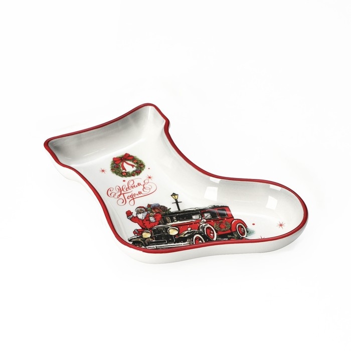 Блюдо сервировочное Доляна &laquo;С Новым годом&raquo;, 20&times;15,5&times;3 см