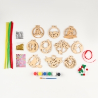 Новогодний подарок под роспись &laquo;Волшебники&raquo;, 20 деревянных основ