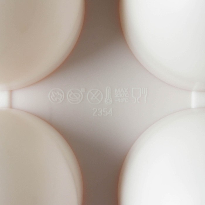 Форма для муссовых десертов и выпечки KONFINETTA &laquo;Шарики&raquo;, 29,7&times;17,4&times;3,7 см, 8 ячеек, цвет белый