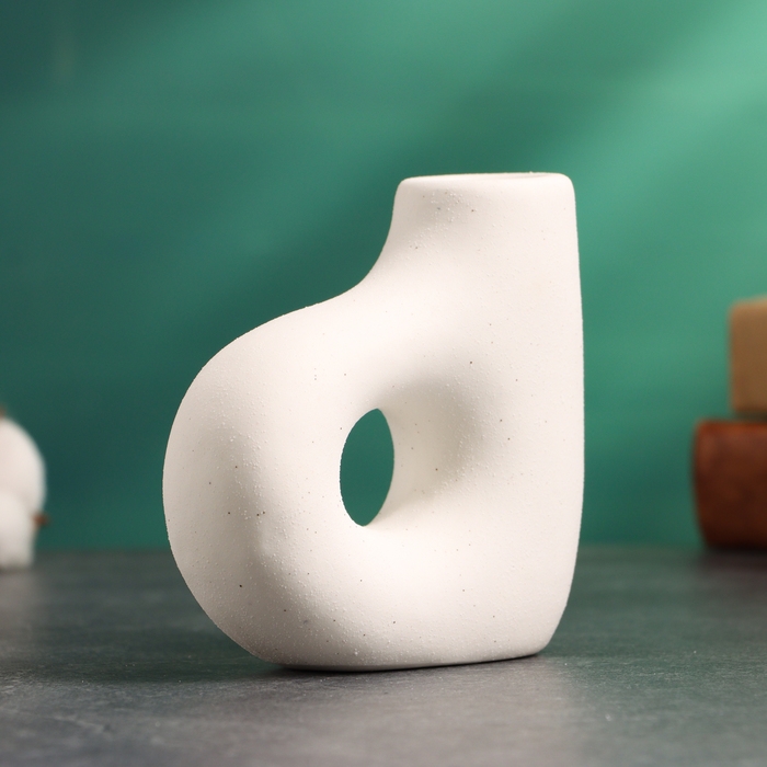 Подсвечник Подсвечник "Брэй" белый песок, 10х4х10см