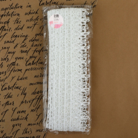 Кружево гипюровое, 35 мм × 9 ± 0,5 м, цвет белый Кружево гипюровое, 35 мм × 9 ± 0,5 м, цвет белый