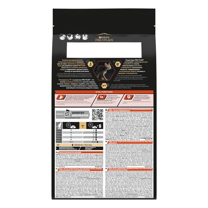 Сухой корм PRO PLAN для кошек, лосось/рис, 1.5 кг