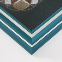 Фоторамка пластик 13х18 см "Амалия" с белой полосой 17,5х22,5 см