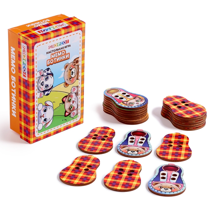 Настольная игра &laquo;Мемо. Ботинки&raquo;
