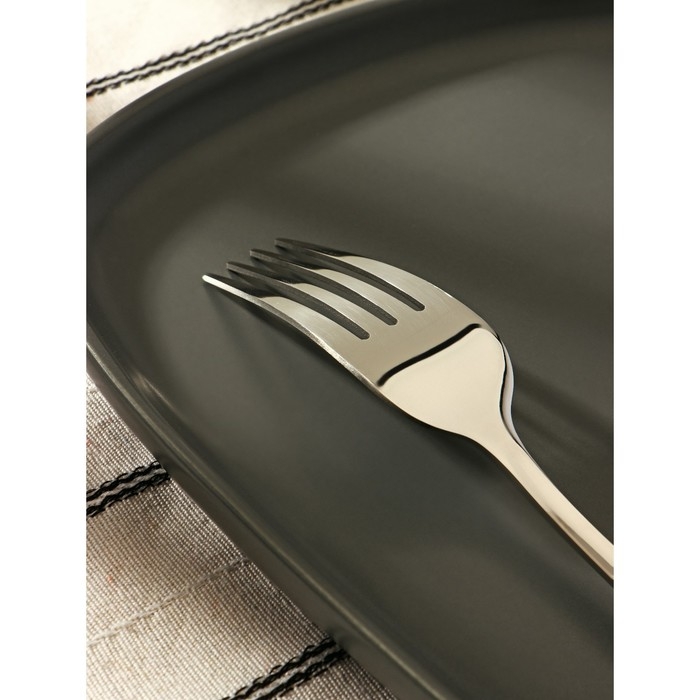 Вилка столовая из нержавеющей стали &laquo;Батиста&raquo;, h=20,5 см, цвет серебряный