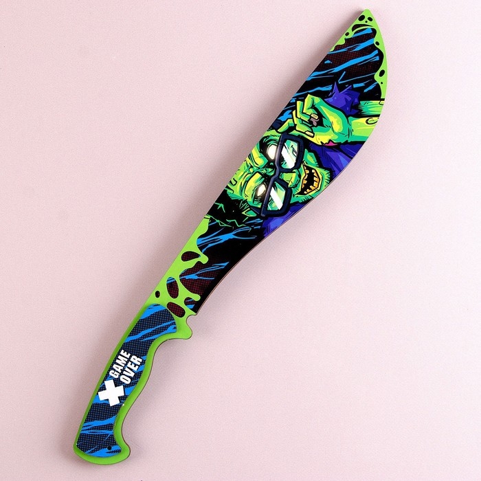 Деревянное оружие детское сувенирное «Мачете», зомби Деревянное оружие детское сувенирное «Мачете», зомби