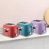 Тостер Kitfort КТ-6218-3, 870 Вт, 6 режимов прожарки, 2 тоста, фиолетовый Тостер Kitfort КТ-6218-3, 870 Вт, 6 режимов прожарки, 2 тоста, фиолетовый