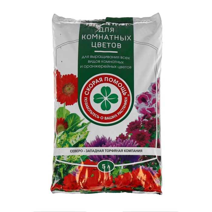 Грунт для комнатных цветов "Скорая помощь", 5 л