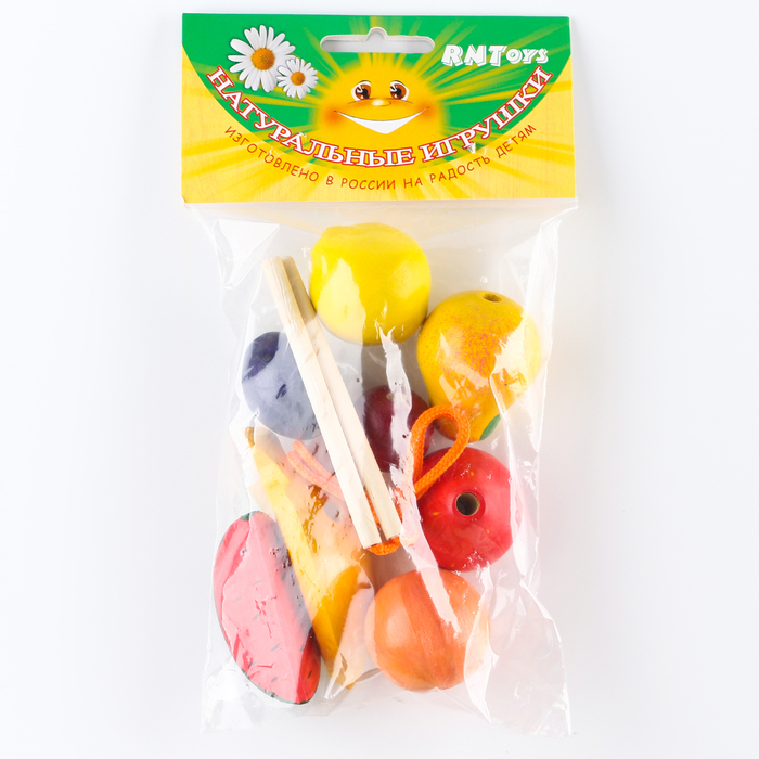 Бусы &laquo;Фрукты-ягоды&raquo; цветные