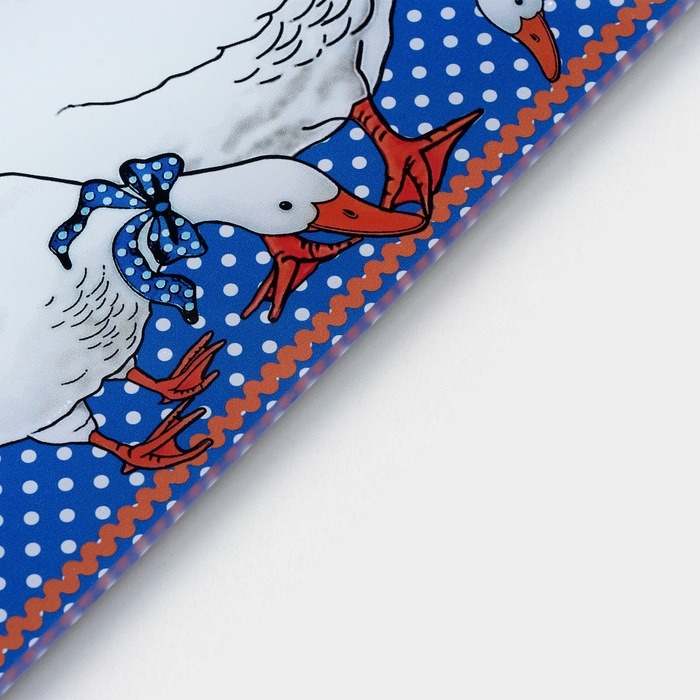 Доска разделочная стеклянная &laquo;Гуси&raquo;, 20x30см