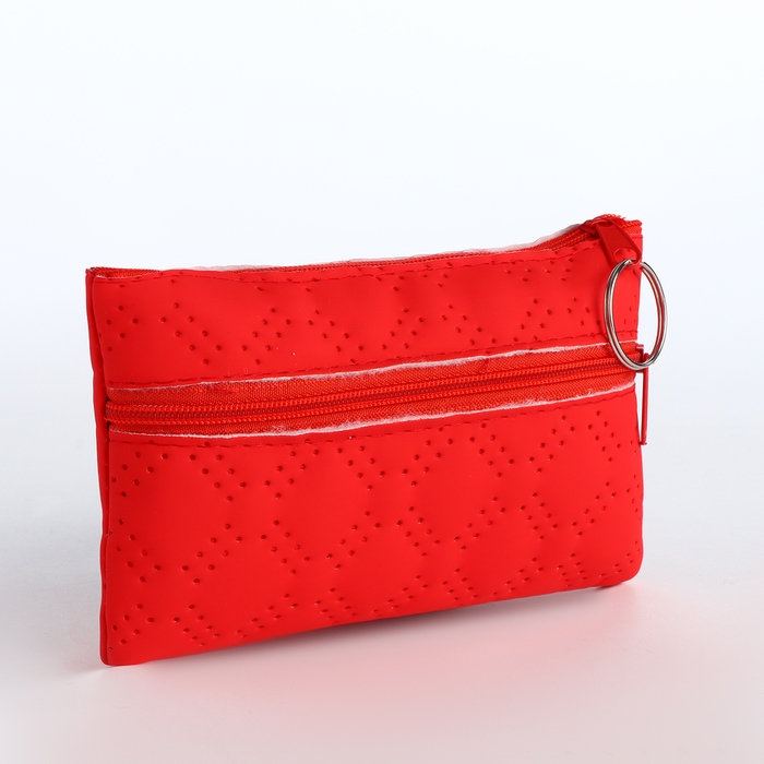 Кошелёк женский на молнии, цвет красный Кошелёк женский на молнии, цвет красный
