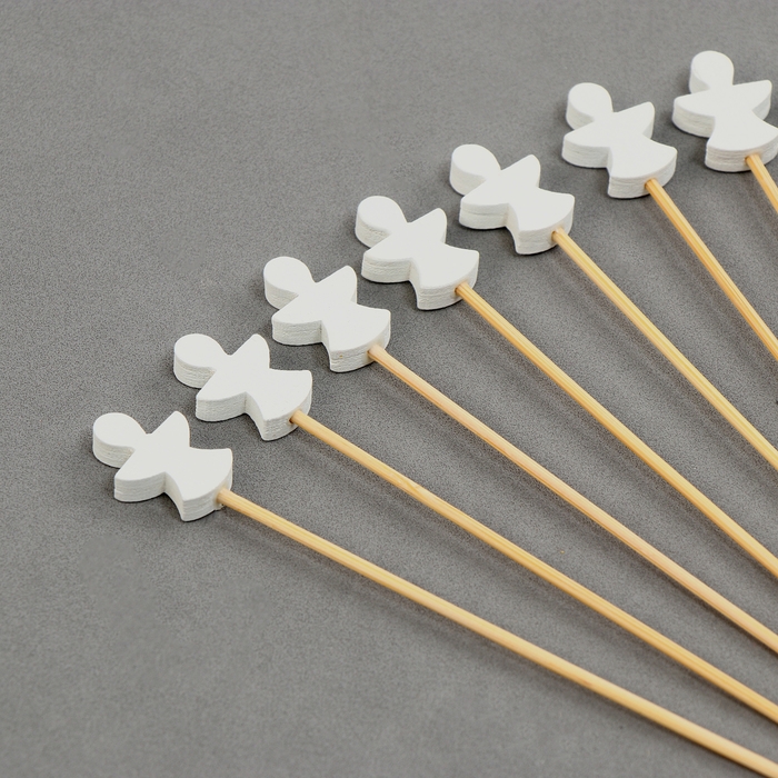 Шпажки деревянные &laquo;Ангелочек&raquo;, 12 см, набор 12 шт.