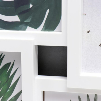 Фоторамка с часами "Прелесть" 3 фото, белый Фоторамка с часами "Прелесть" 3 фото, белый