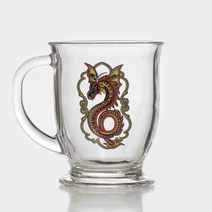 Кружка стеклянная &laquo;Змей&raquo;, 450 мл