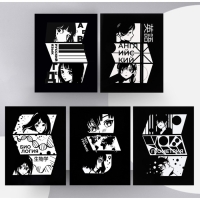 Комплект предметных тетрадей 48 листов, "Комикс Аниме", 12 предметов, со справочным материалом, обложка мелованный картон, УФ-лак (полный), блок офсет Комплект предметных тетрадей 48 листов, "Комикс Аниме", 12 предметов, со справочным материалом, обложка мелованный картон, УФ-лак (полный), блок офсет