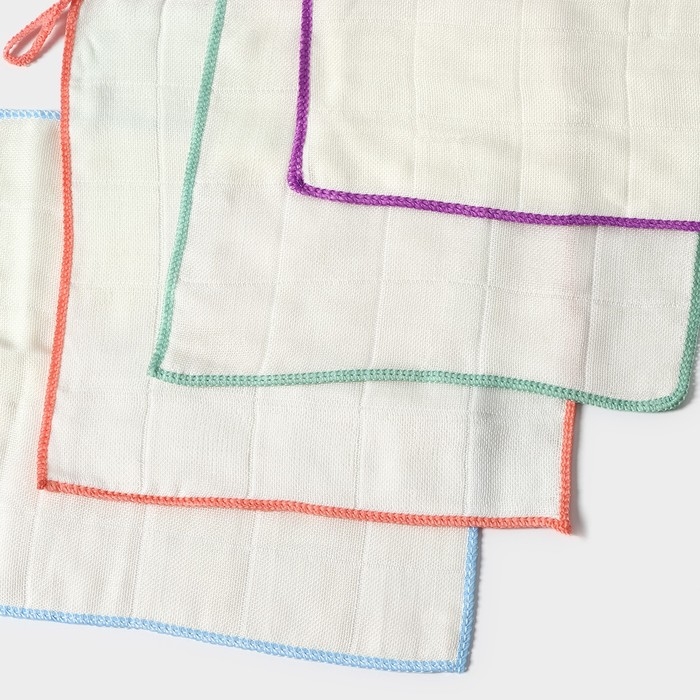 Салфетка для уборки Доляна &laquo;Люкс&raquo;, микрофибра, бамбук, 30&times;30 см, цвет МИКС