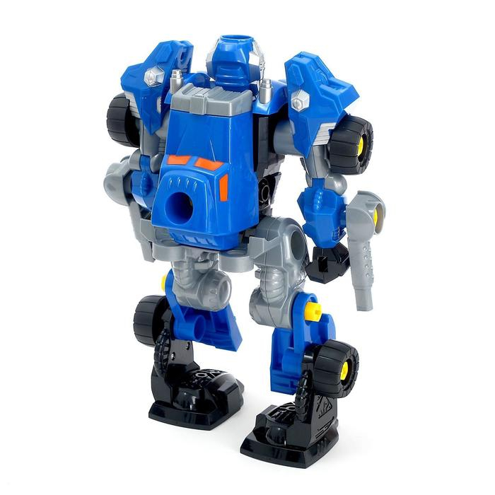 Конструктор-машина &laquo;Мега робот&raquo;, 3 в 1, со световым шуруповёртом, работает от батареек