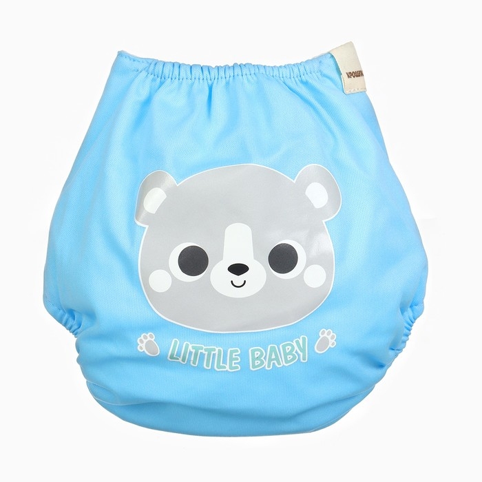 Многоразовый подгузник &laquo;Little baby&raquo;, 3-15 кг, цвет голубой, Крошка Я