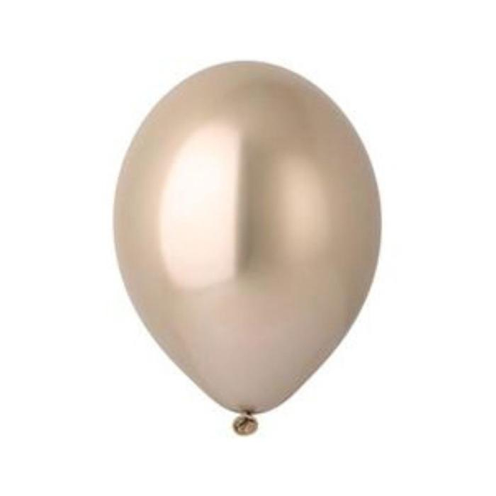 Шар латексный 14 Шар латексный 14", хром Glossy, набор 12 шт., цвет золотой