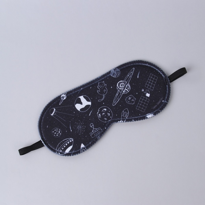 Маска для сна &laquo;Галактика&raquo;, 19 &times; 8,5 см, резинка одинарная, рисунок МИКС