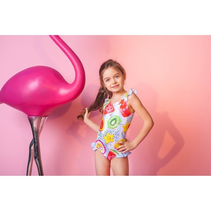 Купальник KAFTAN Купальник KAFTAN "Fruits", рост 110-116 (32), цвет голубой/белый